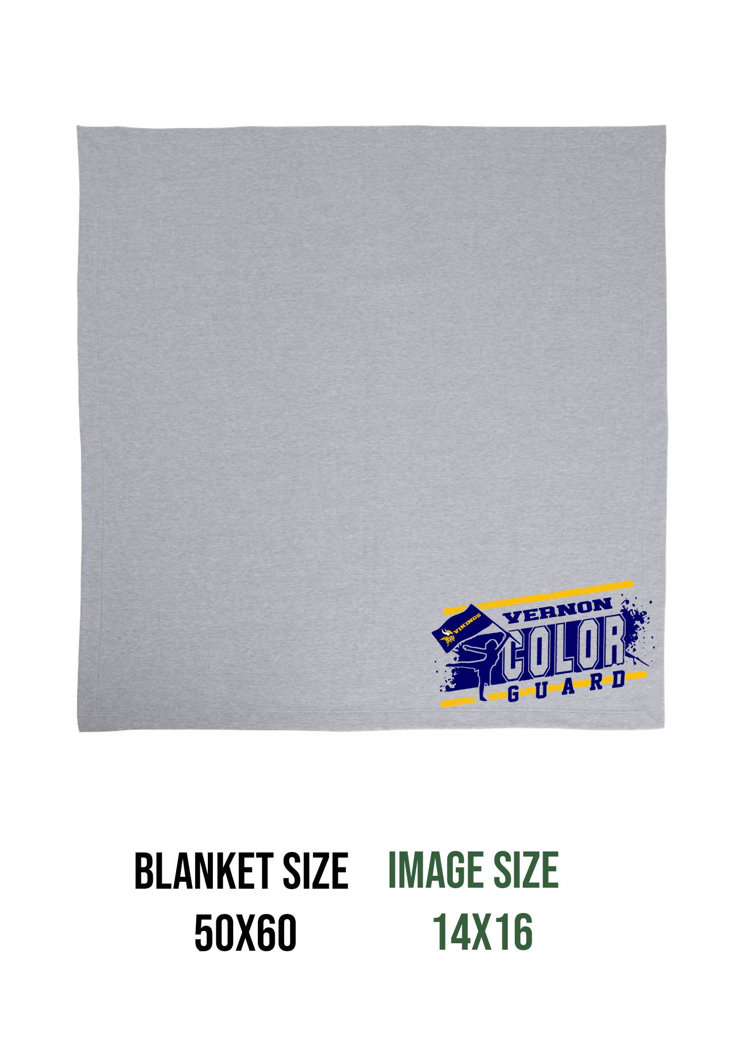 Vernon Marching Band Design 4 Blanket