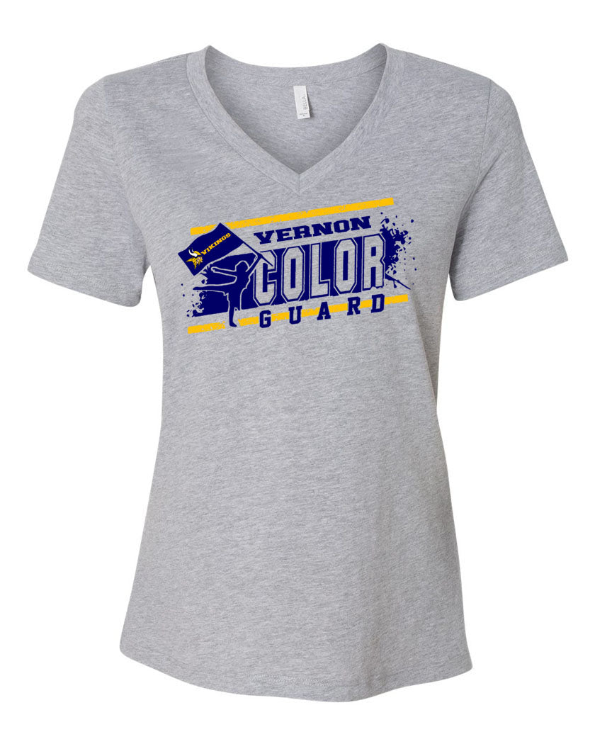 Vernon Marching Band V-neck T-Shirt Design 4