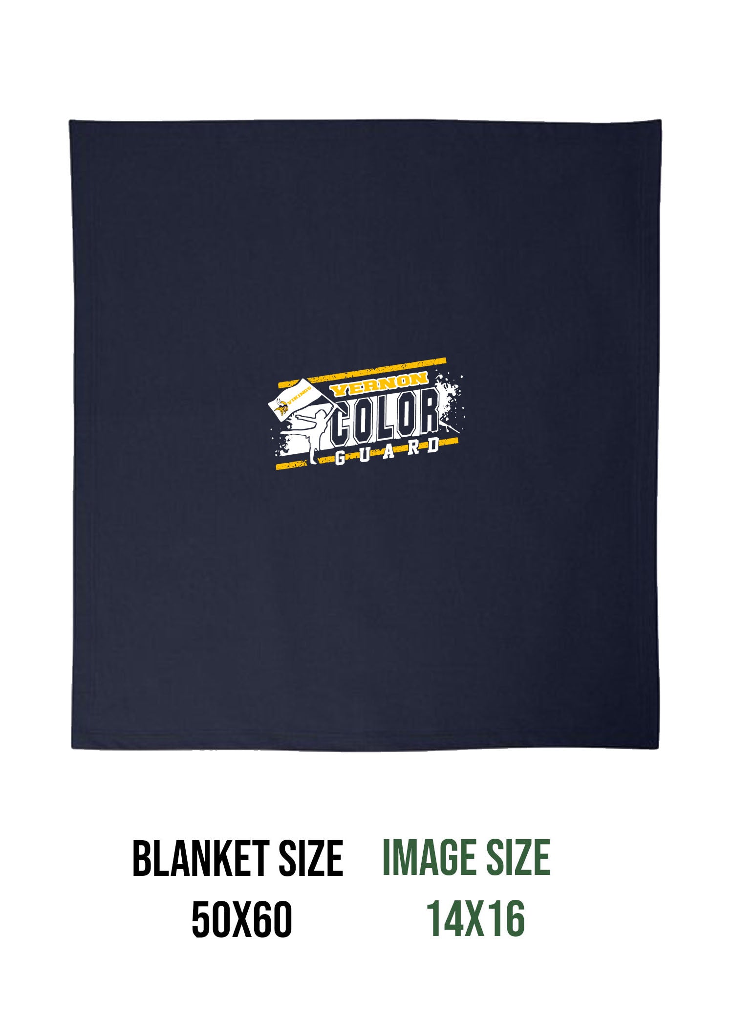 Vernon Marching Band Design 4 Blanket