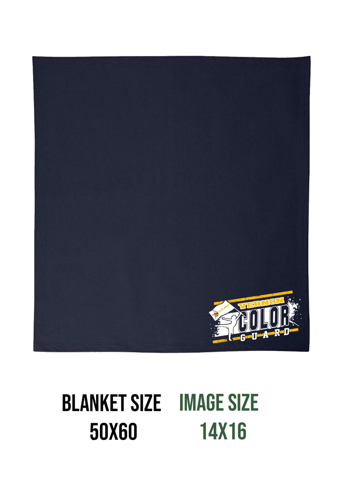 Vernon Marching Band Design 4 Blanket