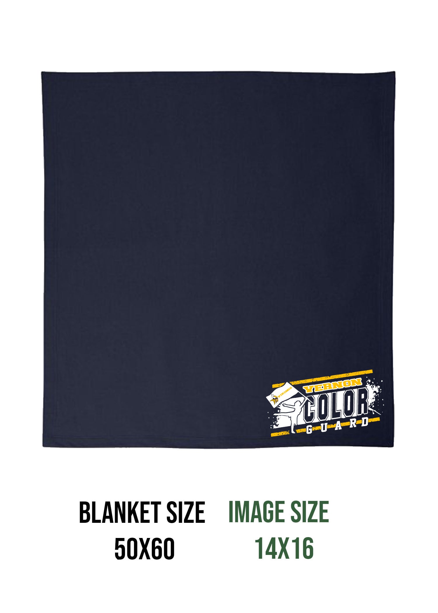 Vernon Marching Band Design 4 Blanket