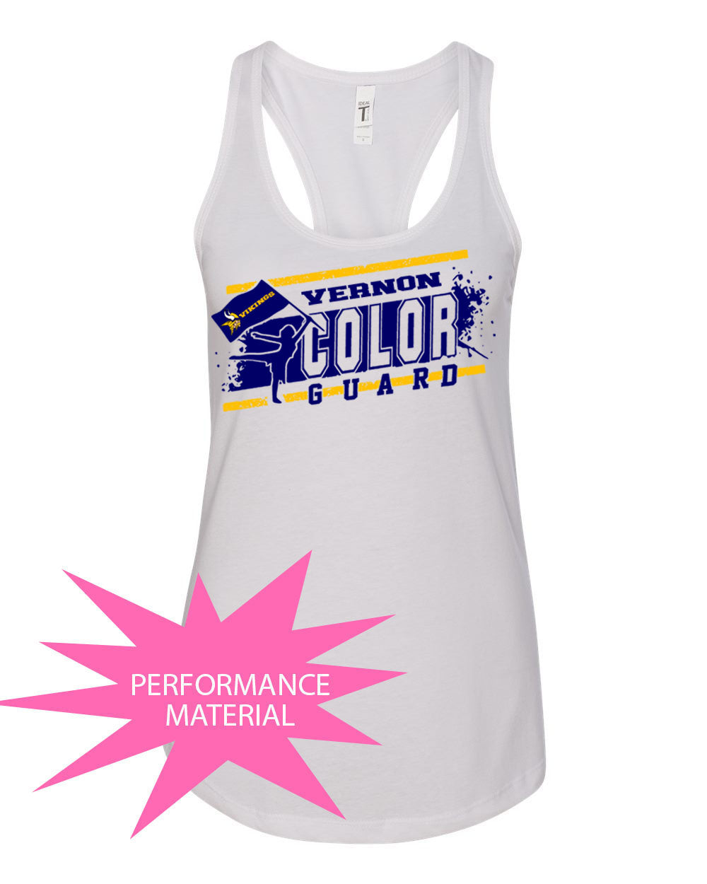 Vernon Marching Band Performance Racerback Tank Top Design 4