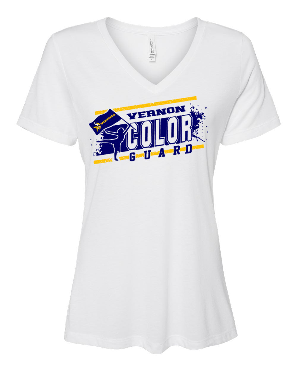 Vernon Marching Band V-neck T-Shirt Design 4