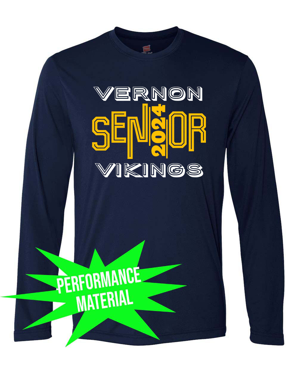 VTHS Performance Material Long Sleeve Shirt Design 6