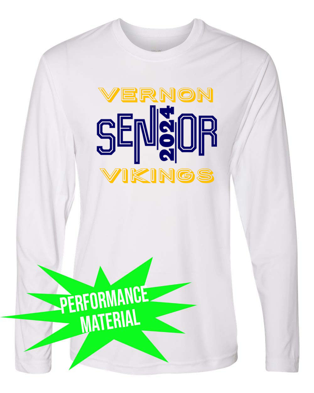 VTHS Performance Material Long Sleeve Shirt Design 6