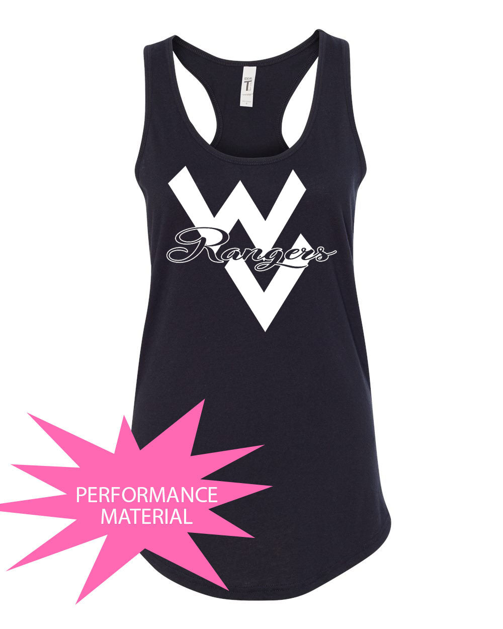 Wallkill Cheer Design 1 Performance Racerback Tank Top