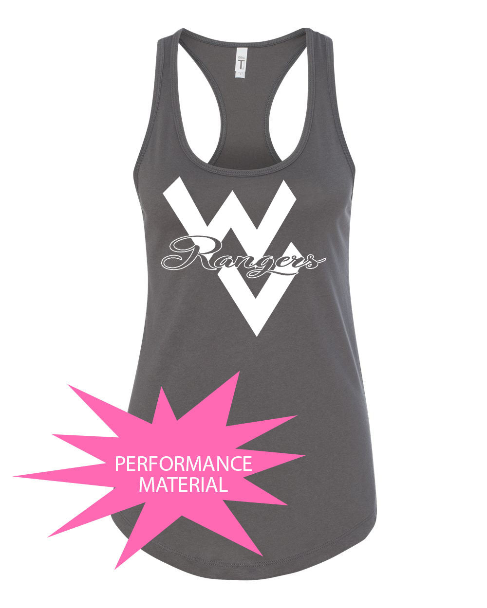 Wallkill Cheer Design 1 Performance Racerback Tank Top