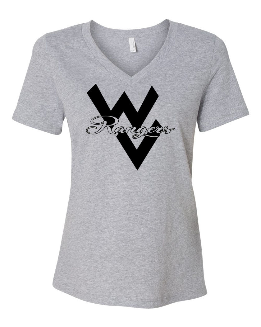 Wallkill Cheer Design 1 V-neck T-Shirt