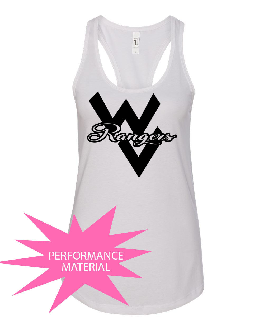 Wallkill Cheer Design 1 Performance Racerback Tank Top