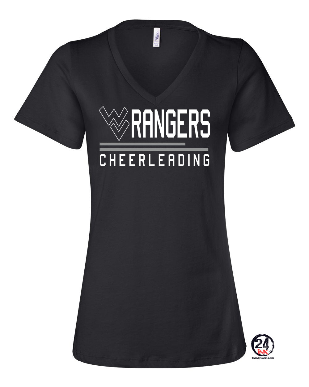 Wallkill Cheer Design 2 V-neck T-Shirt