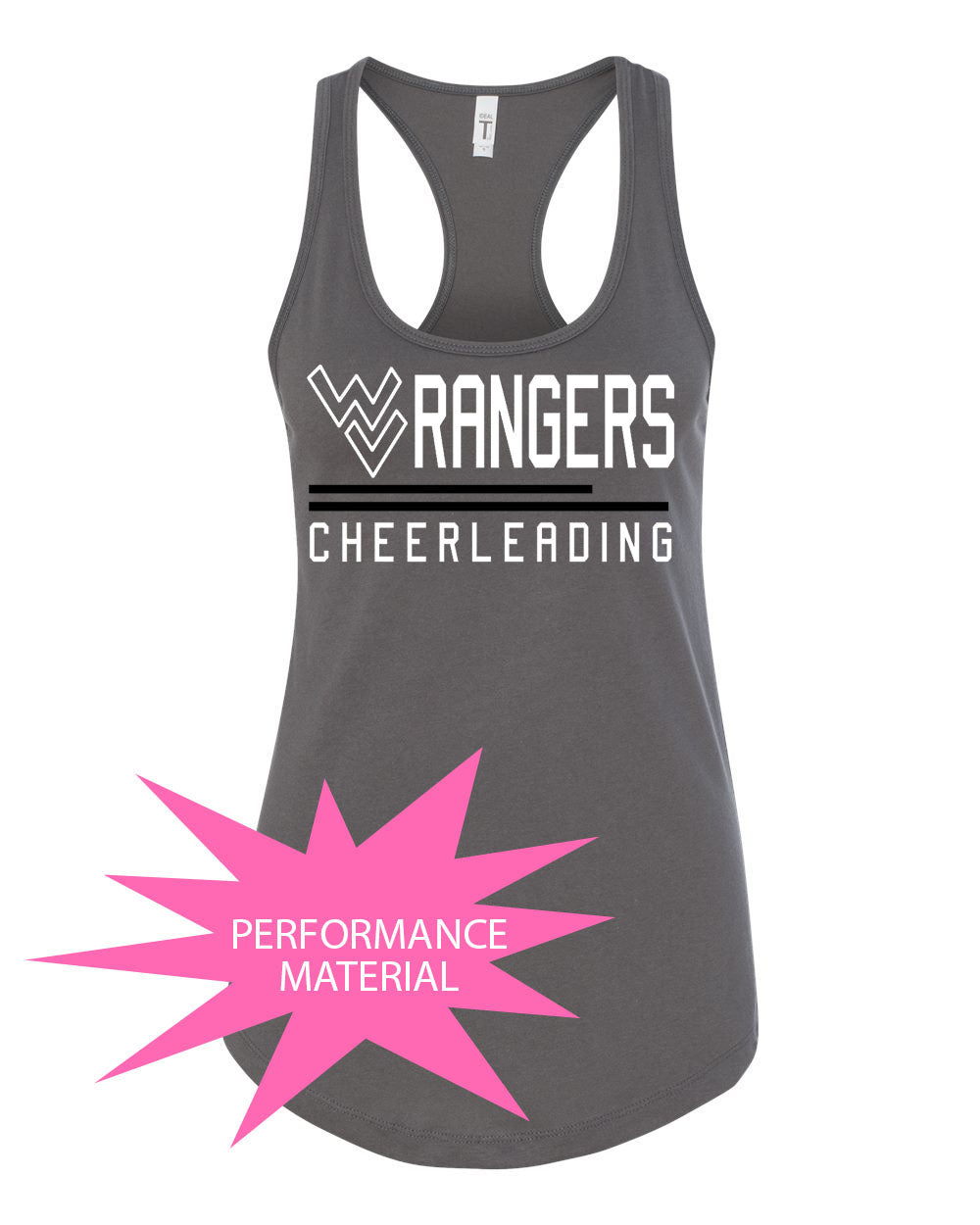Wallkill Cheer Design 2 Performance Racerback Tank Top