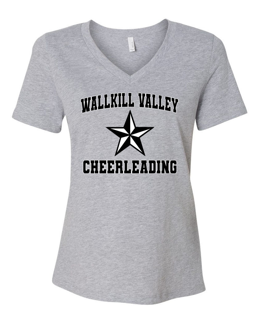 Wallkill Cheer Design 6 Vneck TShirt
