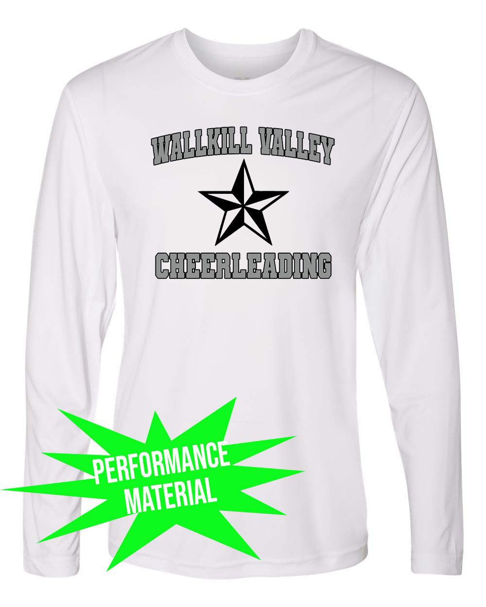 Wallkill Cheer Performance Material Design 6 Long Sleeve Shirt