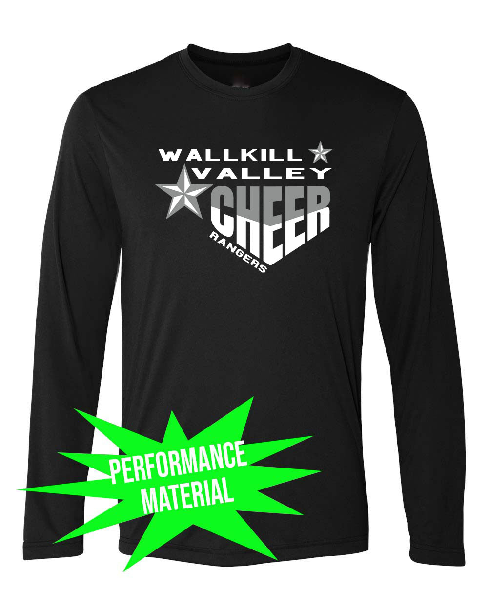 Wallkill Cheer Performance Material Design 5 Long Sleeve Shirt