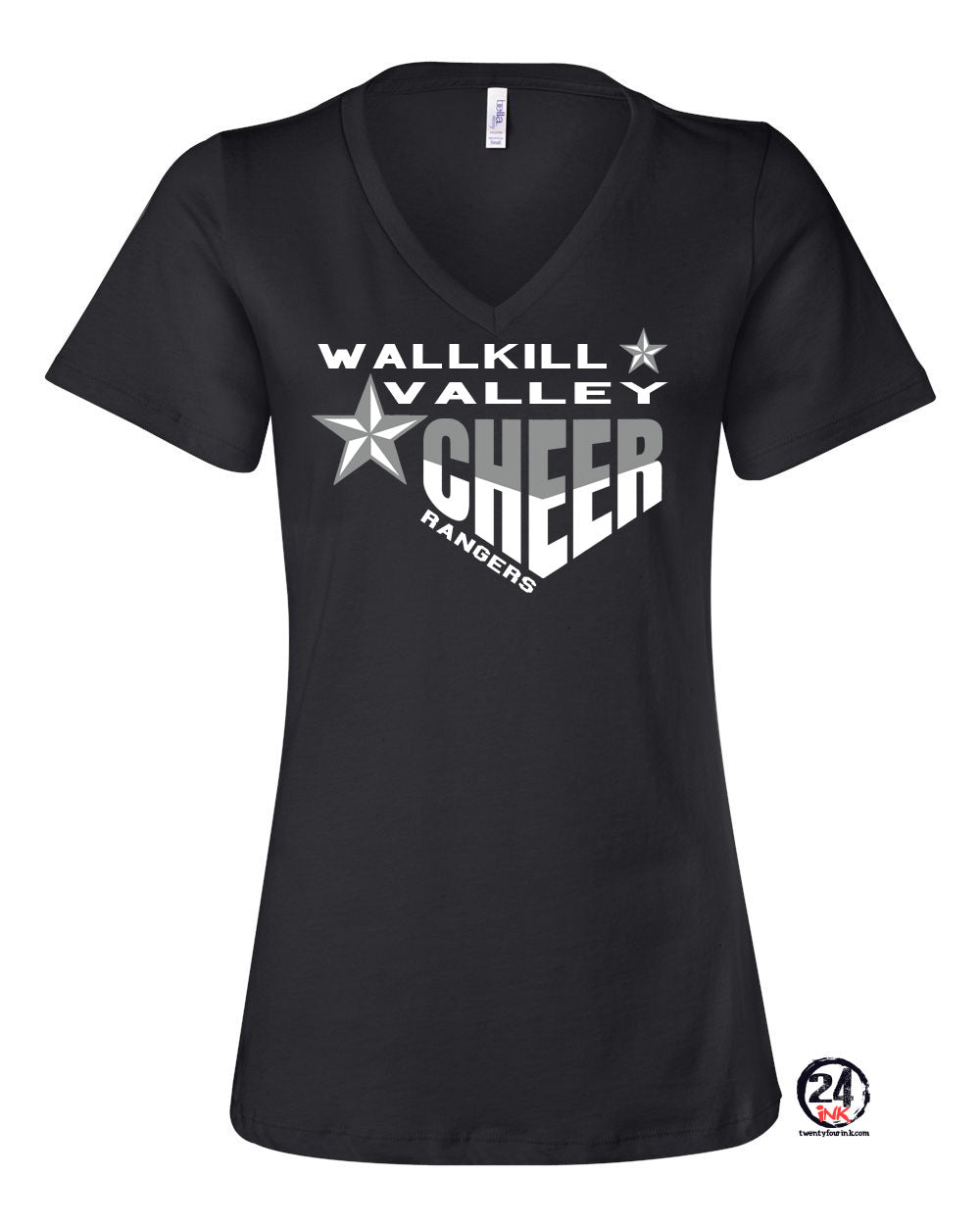 Wallkill Cheer Design 5 V-neck T-Shirt