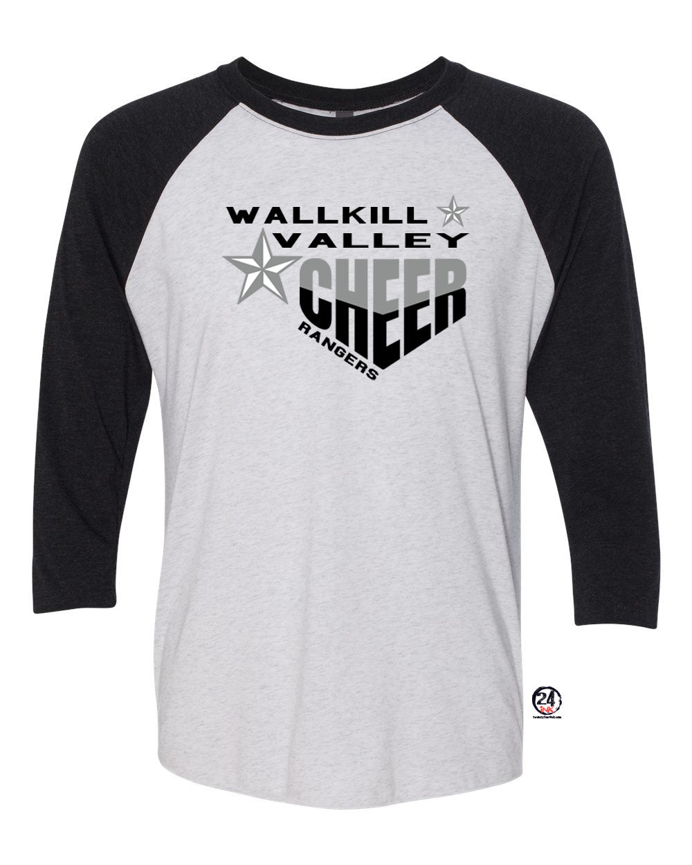 Wallkill Cheer Design 5 raglan shirt