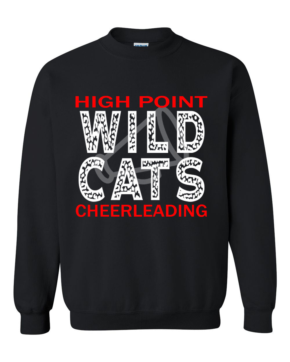 Wildcats Cheer Design 1 non hooded sweatshirt