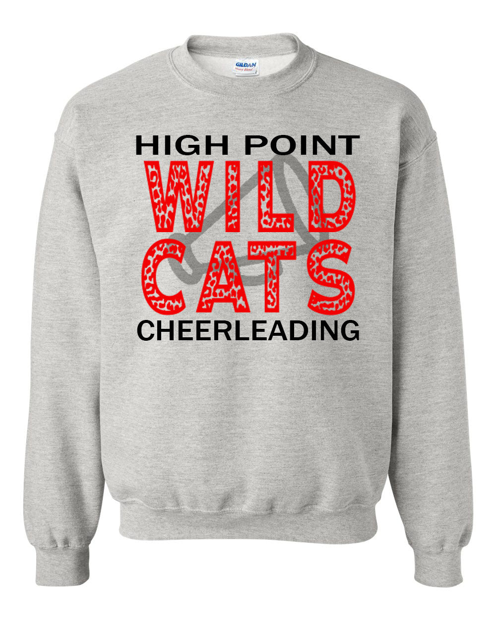 Wildcats Cheer Design 1 non hooded sweatshirt