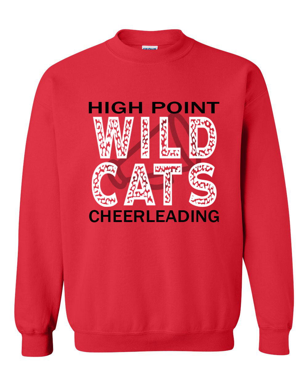 Wildcats Cheer Design 1 non hooded sweatshirt