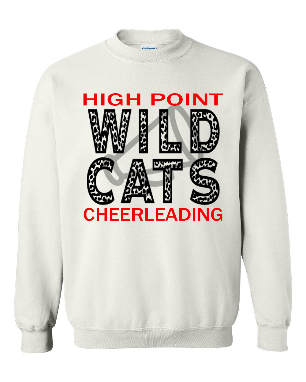 Wildcats Cheer Design 1 non hooded sweatshirt