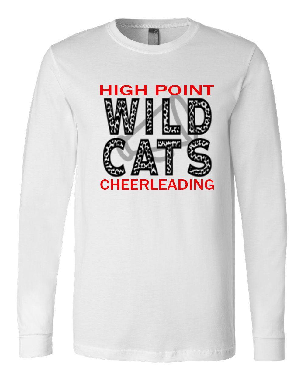Wildcats Cheer Design 1 Long Sleeve Shirt