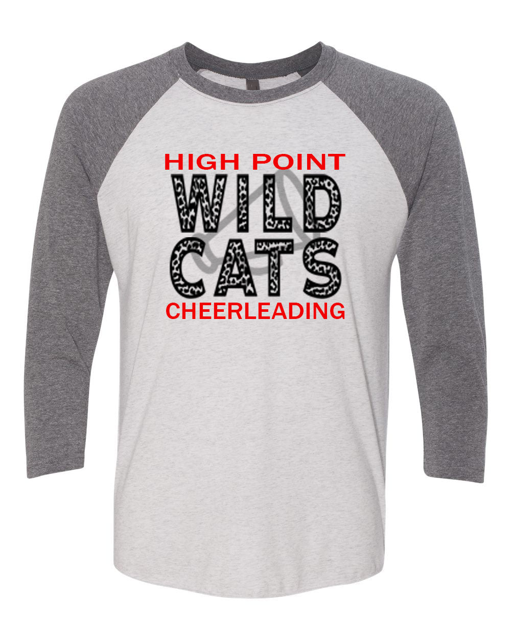 Wildcats Cheer design 1 raglan shirt