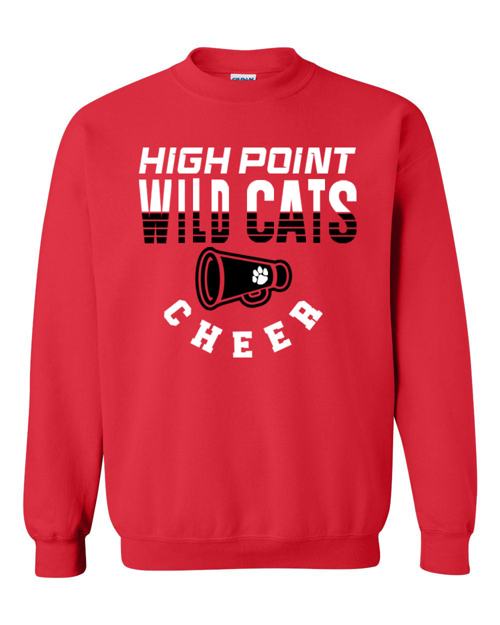Wildcats Cheer Design 2 non hooded sweatshirt