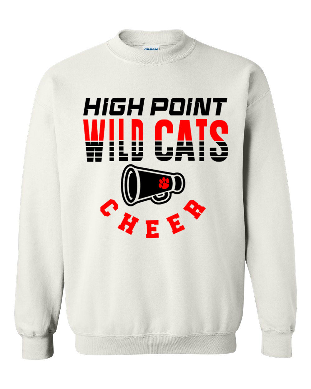 Wildcats Cheer Design 2 non hooded sweatshirt