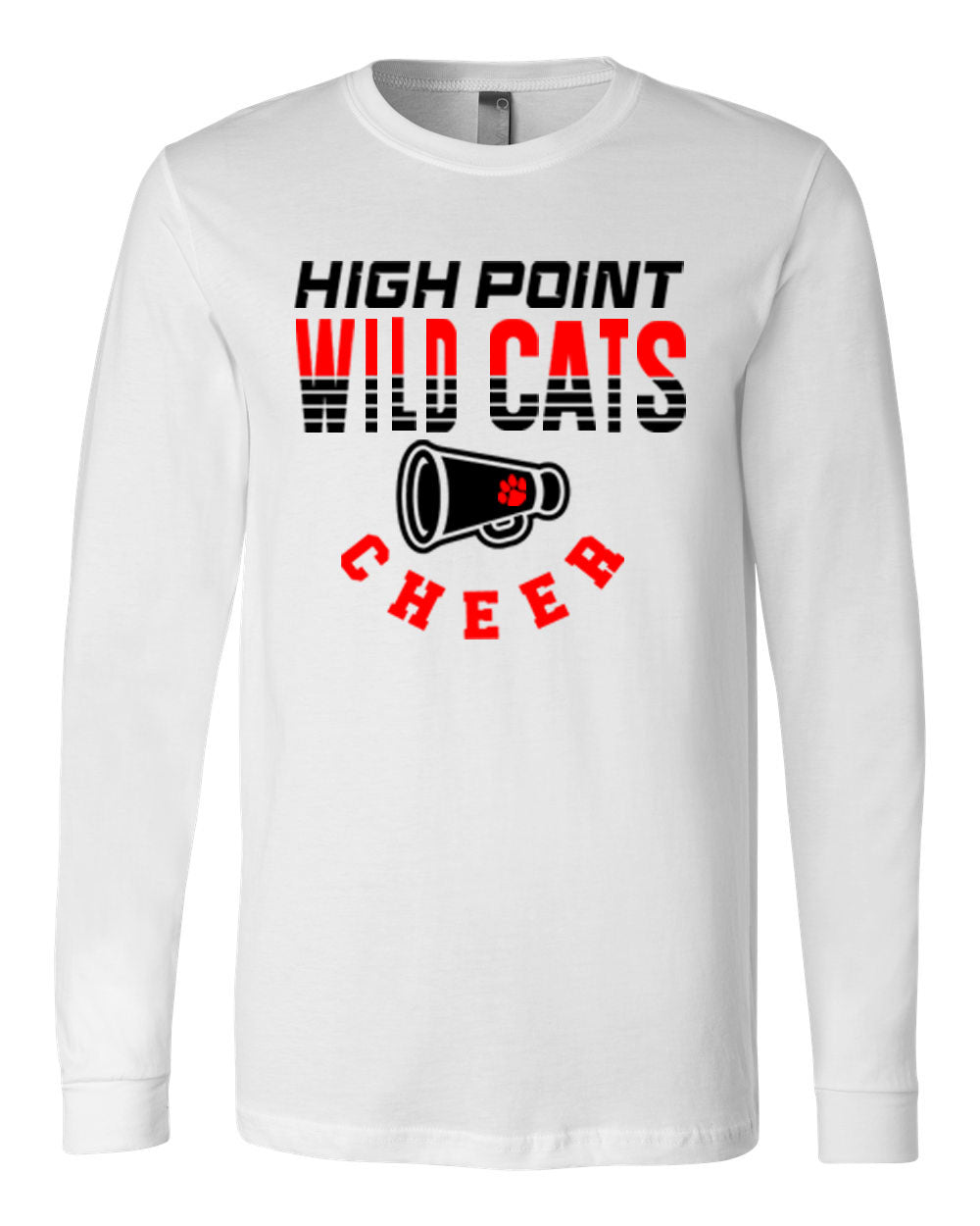 Wildcats Cheer Design 2 Long Sleeve Shirt