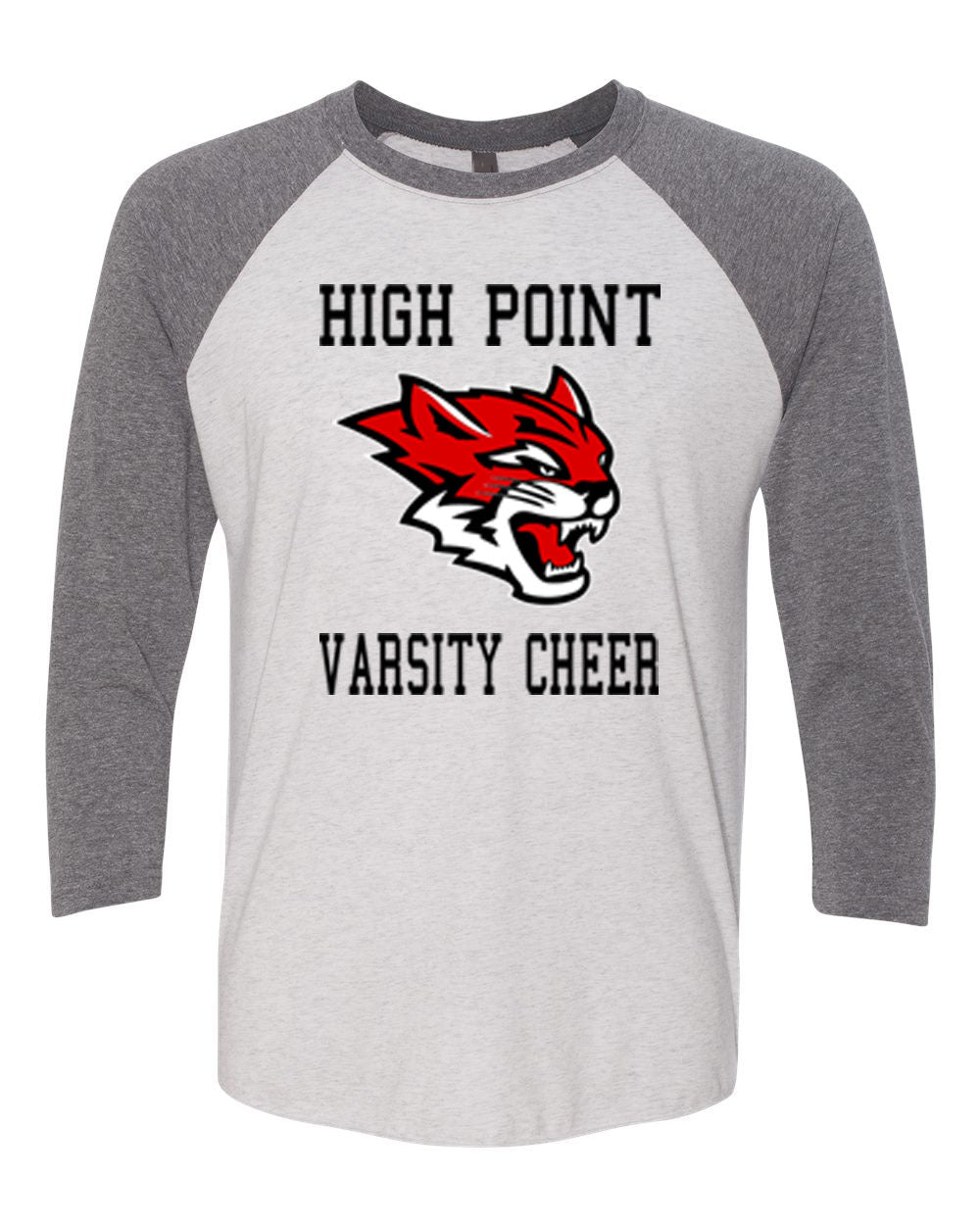 Wildcats Cheer design 3 raglan shirt