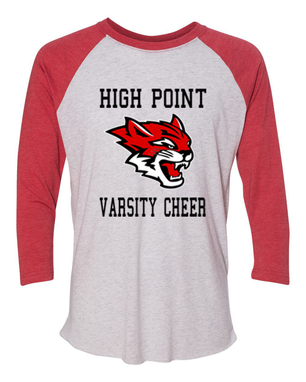 Wildcats Cheer design 3 raglan shirt