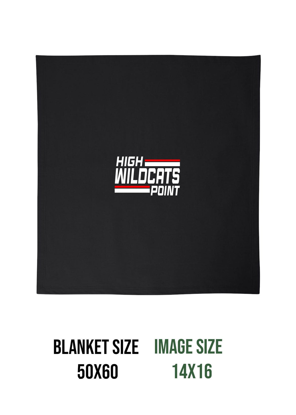 Wildcats Cheer Design 4 Blanket