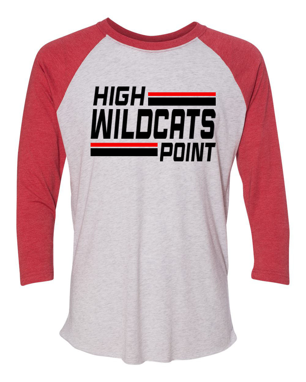 Wildcats Cheer design 4 raglan shirt