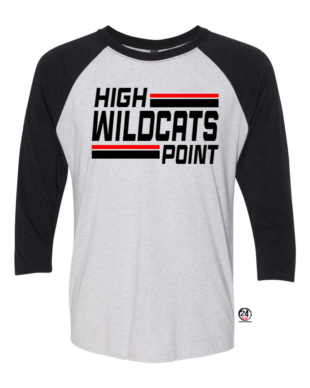 Wildcats Cheer design 4 raglan shirt