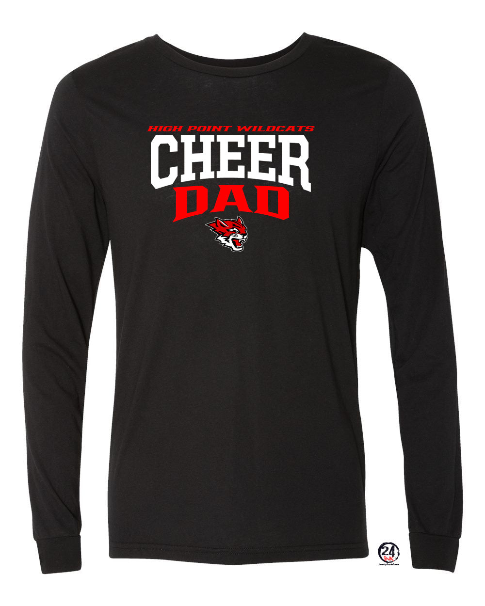 Wildcats Cheer Design 6 Long Sleeve Shirt