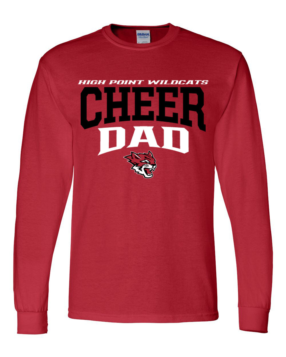 Wildcats Cheer Design 6 Long Sleeve Shirt