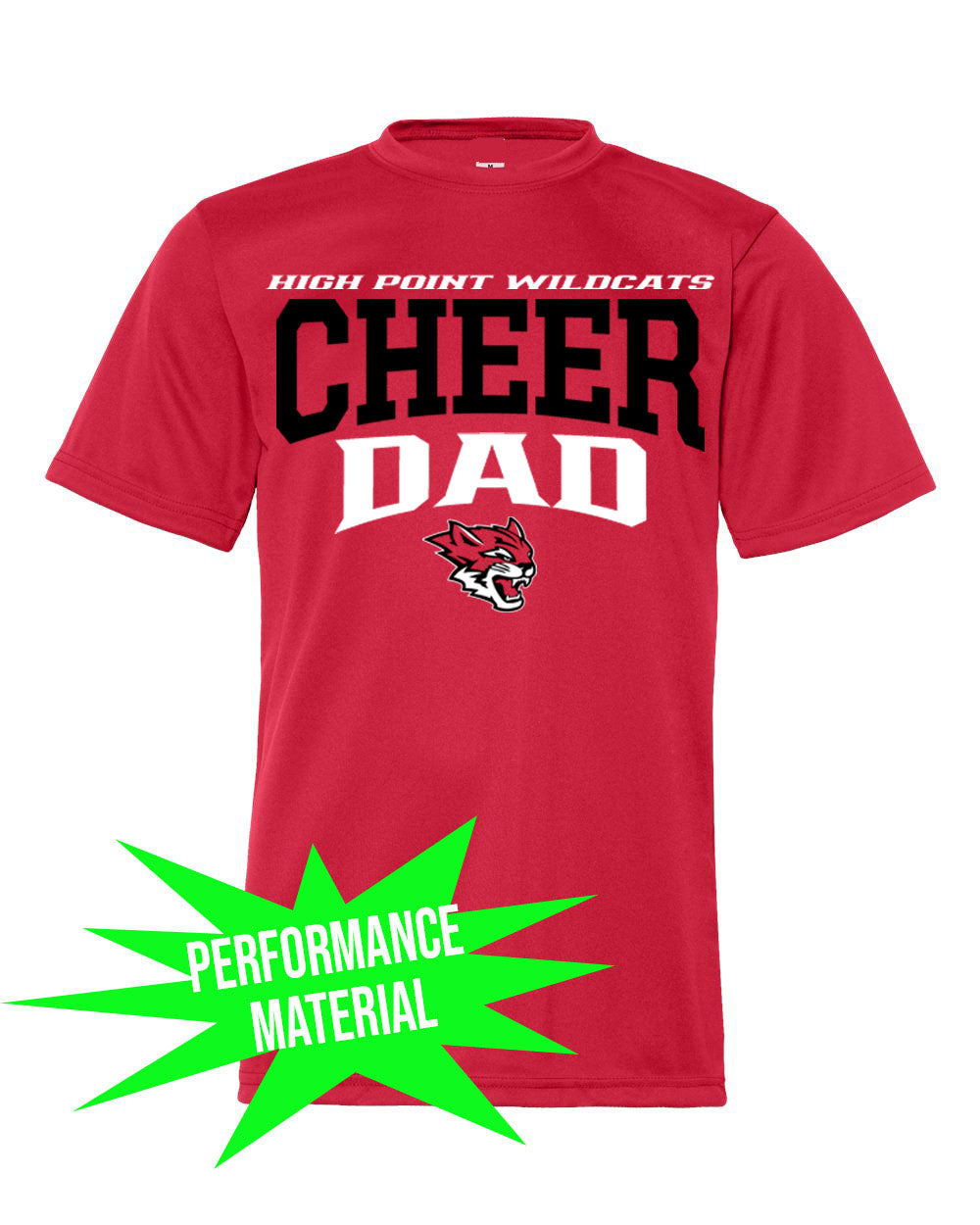 Wildcats Cheer Performance Material design 6 T-Shirt