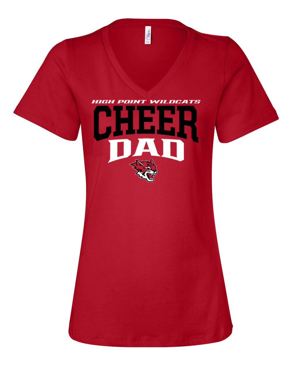 Wildcats Cheer Design 6 V-neck T-Shirt