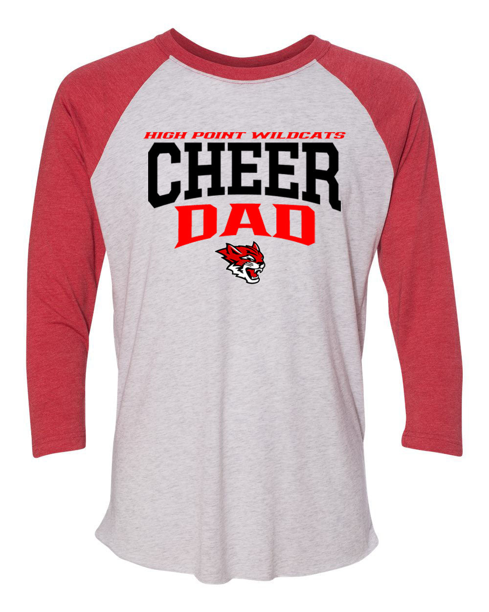 Wildcats Cheer design 6 raglan shirt