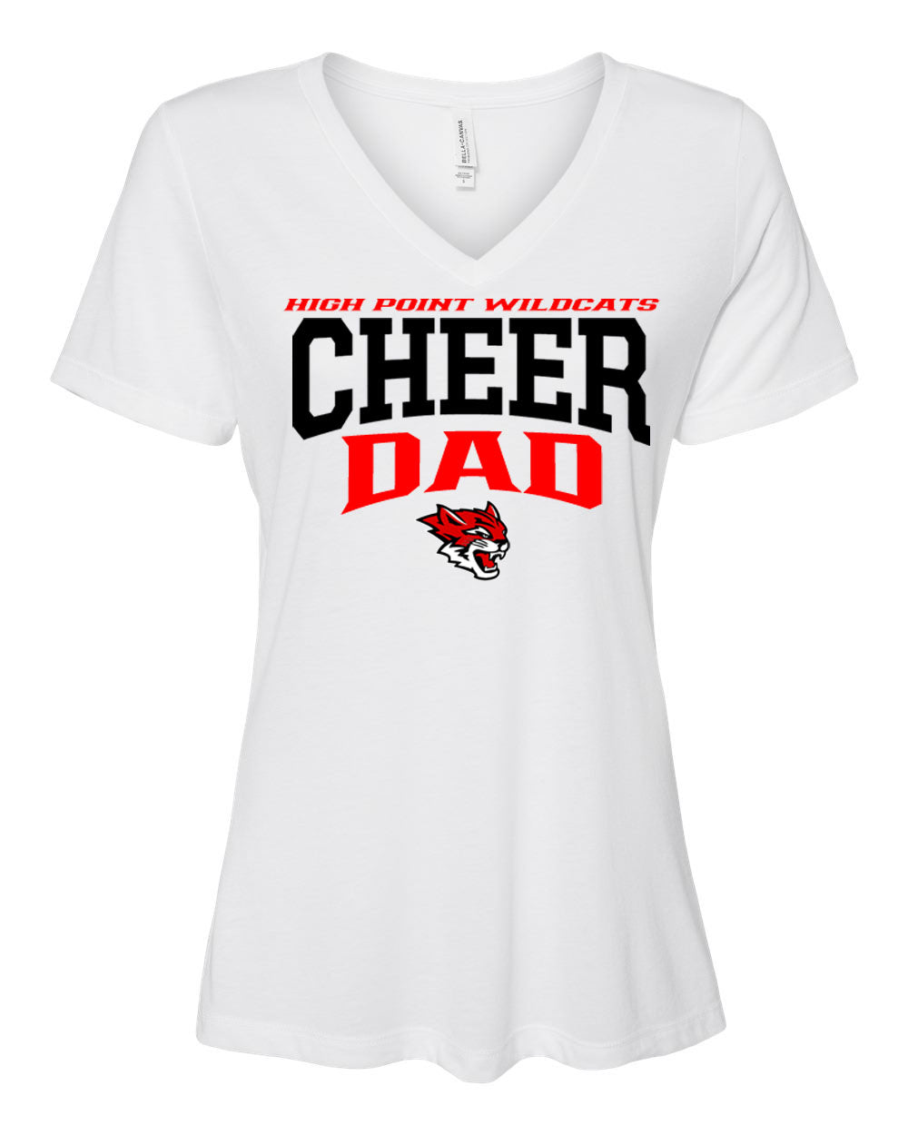Wildcats Cheer Design 6 V-neck T-Shirt