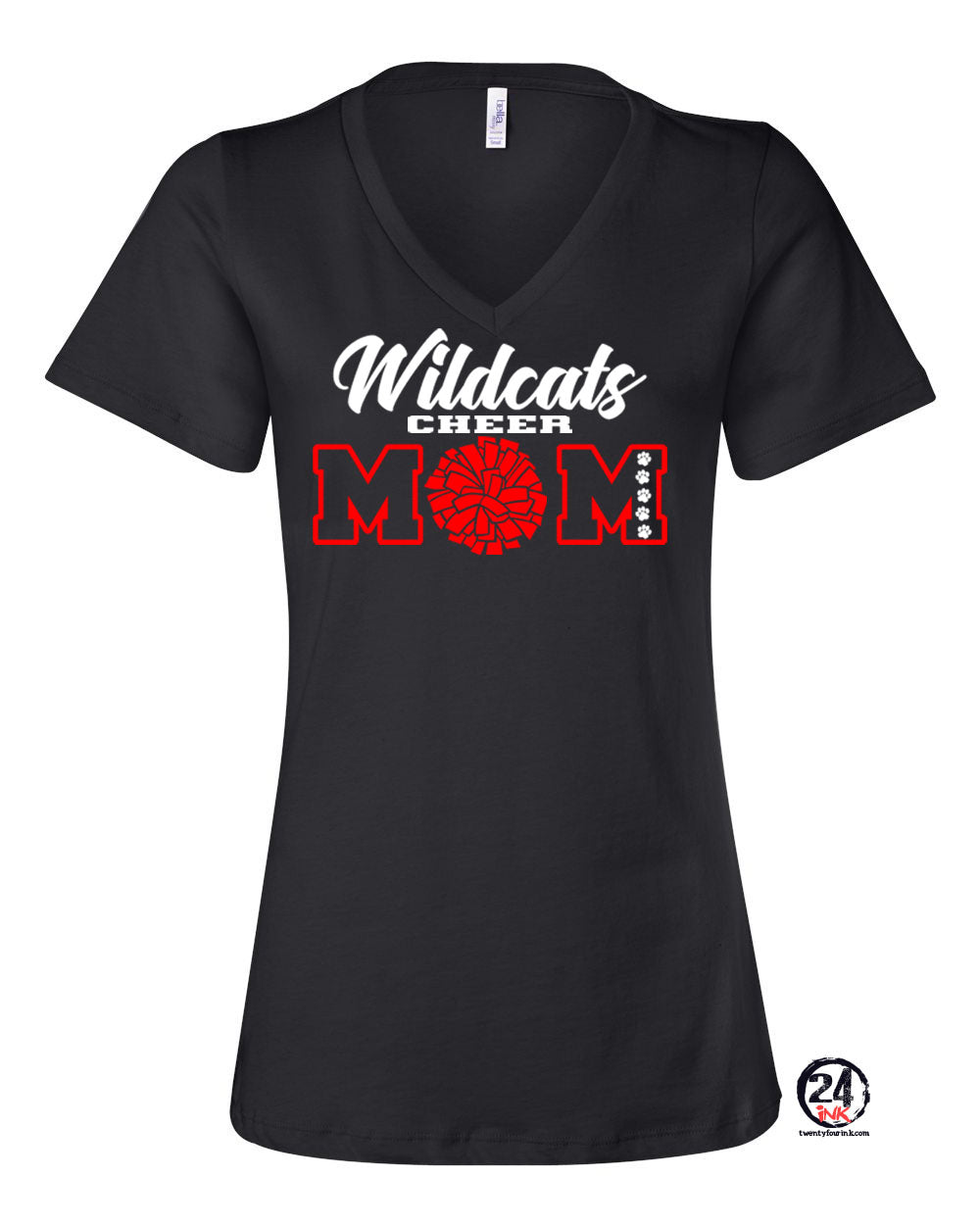 Wildcats Cheer Design 7 V-neck T-Shirt