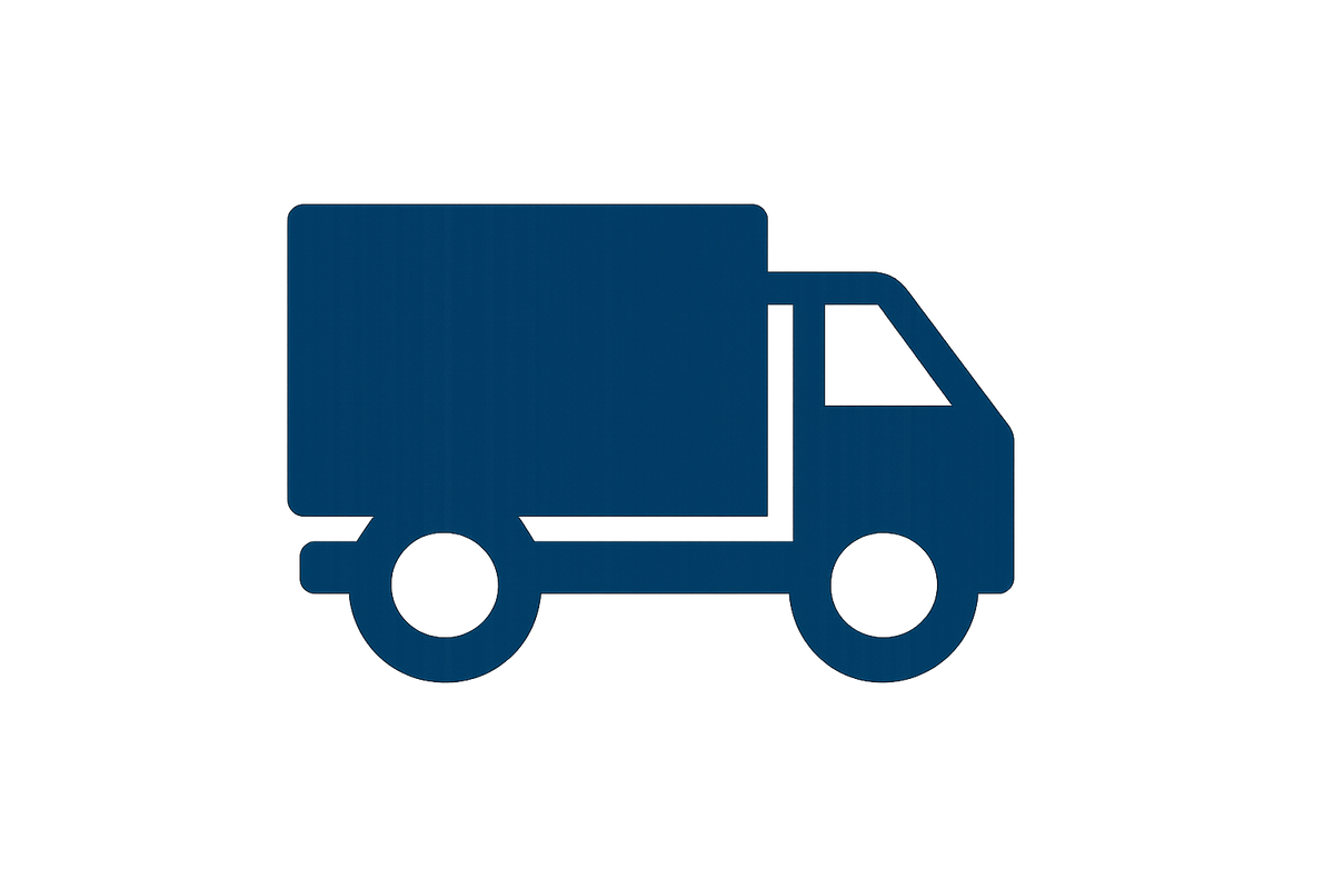 generate a truck icon in this color #023888
