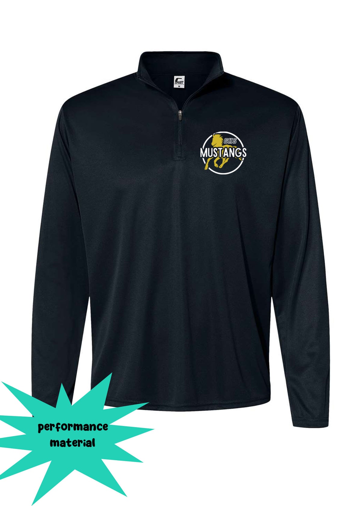 Green Hills Quarter Zip Long Sleeve Design 21