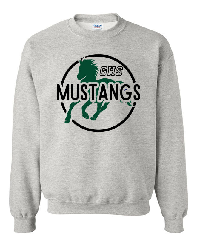 Green Hills non hooded sweatshirt Design 21