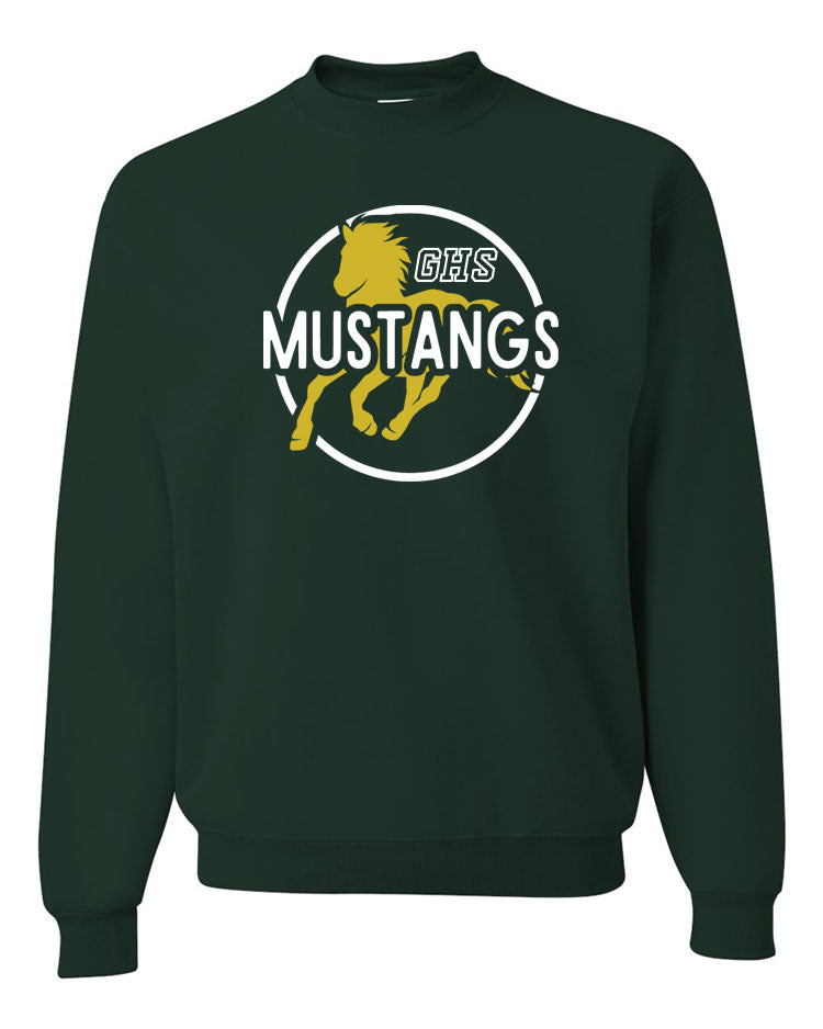 Green Hills non hooded sweatshirt Design 21