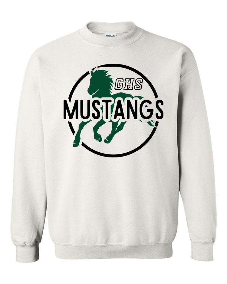 Green Hills non hooded sweatshirt Design 21