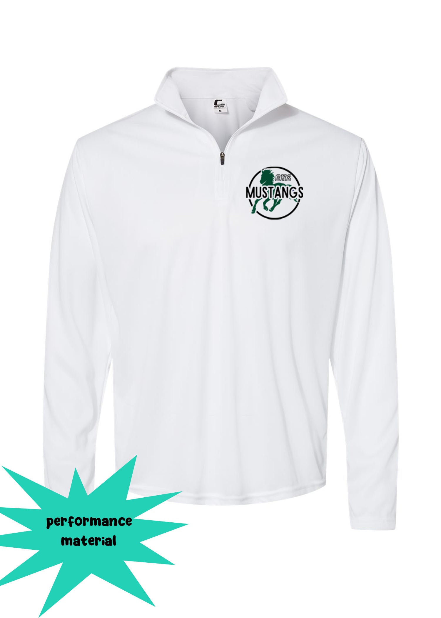 Green Hills Quarter Zip Long Sleeve Design 21