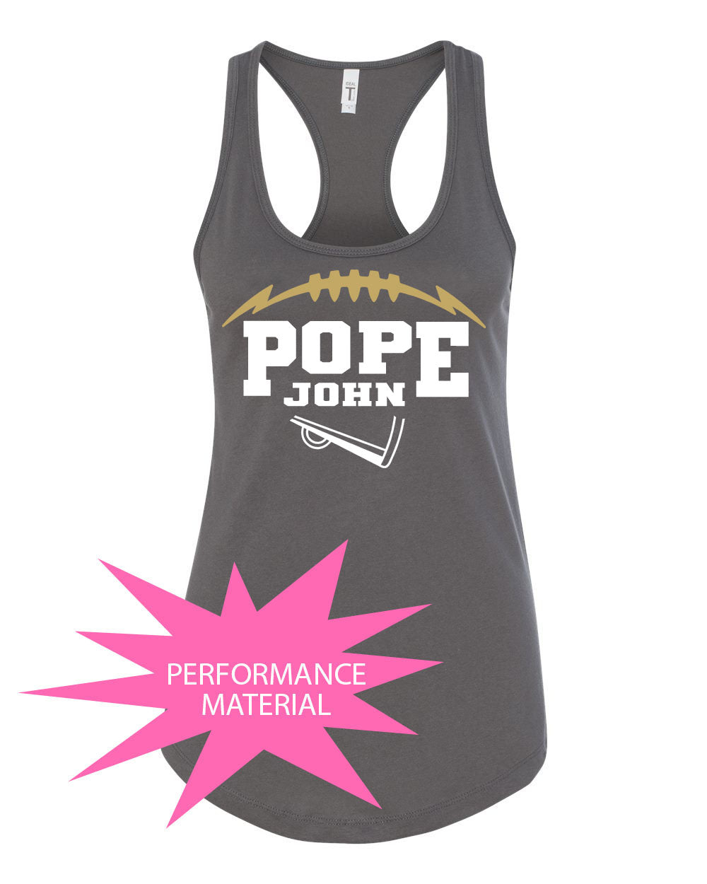 Pope John Cheer Performance Racerback Tank Top Design 10