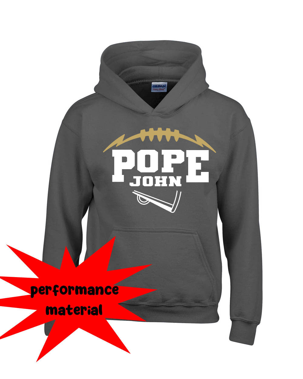 Pope John Cheer Performance Hooded Sweatshirt Design 10