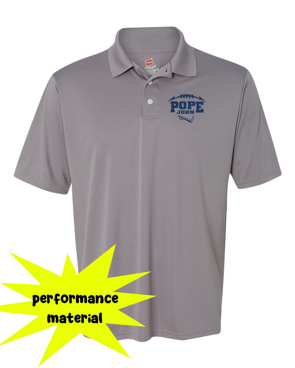 Pope John Cheer Performance Material Polo T-Shirt Design 10